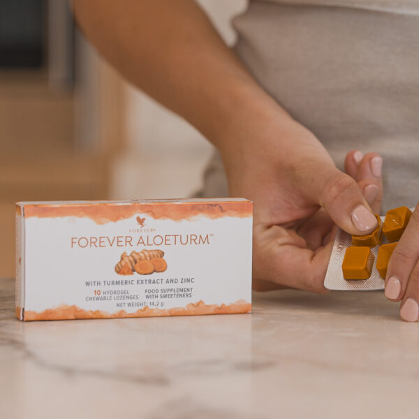 Forever Aloe Turm 10 pack (100 τεμάχια ζελεδάκια με κουρκουμά και ψευδάργυρο για ενίσχυση του ανοσοποιητικού) - Image 7