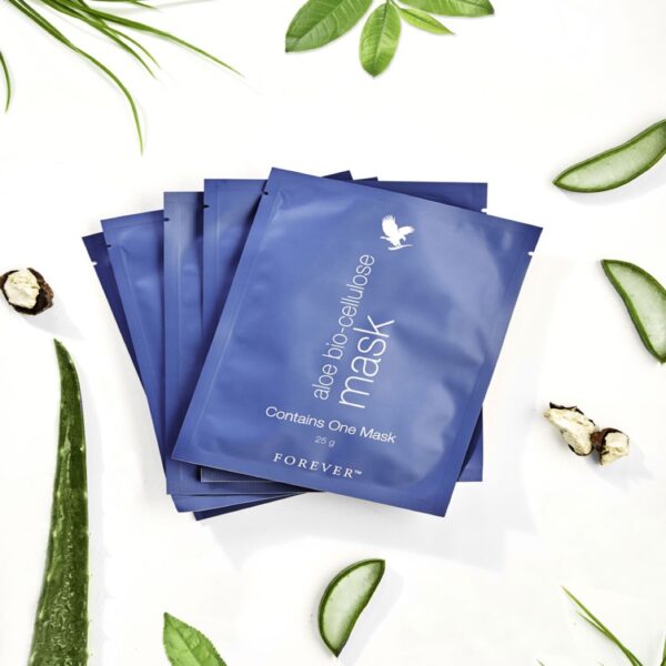 Forever Aloe Bio-Cellulose Mask x3 (Μάσκα βαθιάς ενυδάτωσης νέας γενιάς, με αλόη) - Image 2