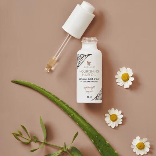 Forever Nourishing Hair Oil (Θρεπτικό λάδι μαλλιών με αλόη και έξι έλαια βοτάνων χωρίς σιλικόνη) - Image 3