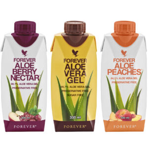Forever Aloe Mini Combo Tripack (Χυμός Αλόης Βέρα σε τρεις γεύσεις. Τρία τεμάχια των 330 ml)
