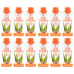Forever Aloe Peaches Mini (Χυμός Αλόης Βέρα με ροδάκινο. 12 τεμάχια των 330 ml)