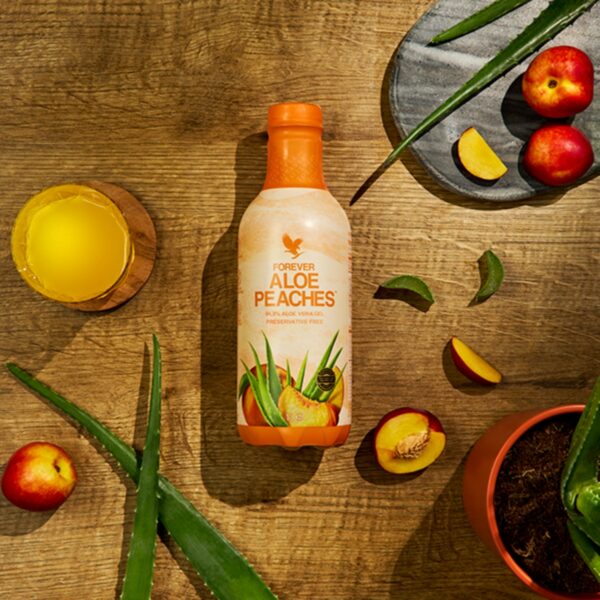 Forever Aloe Peaches  (Χυμός Αλόης Βέρα με ροδάκινο) - Image 2