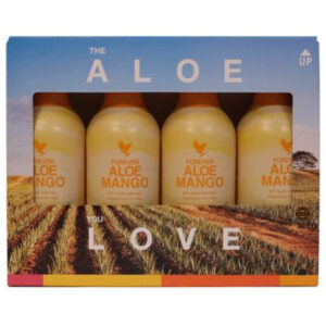 Πρακτική συσκευασία 4Pack Forever Aloe Mango για όλη την οικογένεια