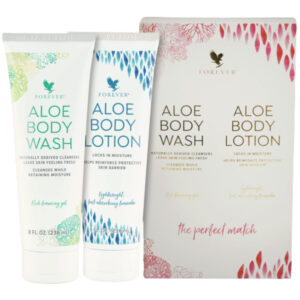Πακέτο δώρου aloe vera Forever με Body Wash και Body Lotion για περιποίηση σώματος